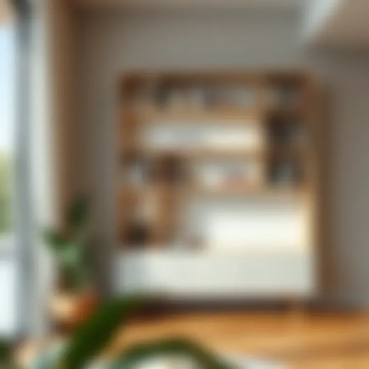 Minimalist Bookshelf for Modern Aesthetics Minimalist bookshelf complementing modern decor