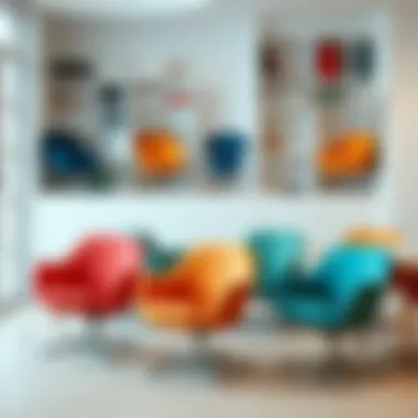 Variety of Child Swivel Chairs A variety of child swivel chairs displayed in a bright, playful environment.