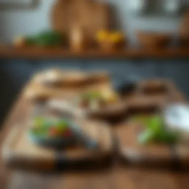 Diverse Wood Types for Culinary Excellence Selection of various wood types for salad boards