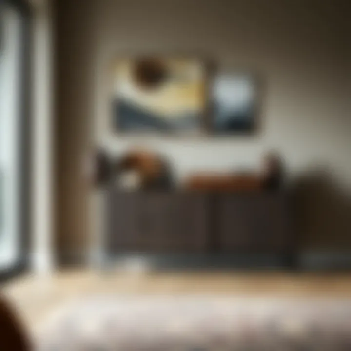 Functional Dining Room Console Functional dining room console enhancing space usability