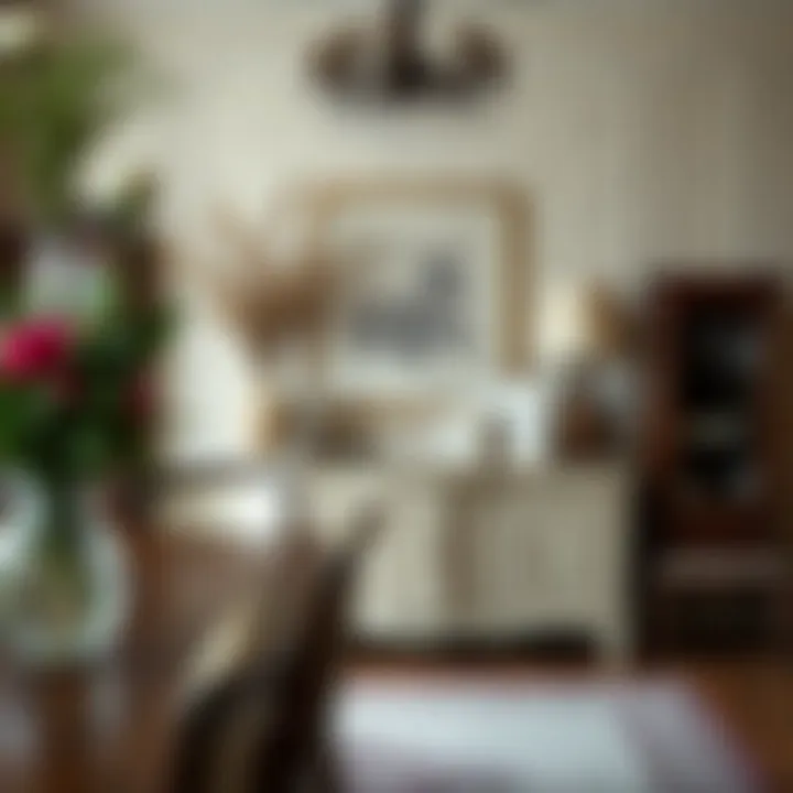 Traditional Dining Room Console Traditional dining room with a beautifully crafted console