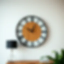 Elegant modern wall clock design