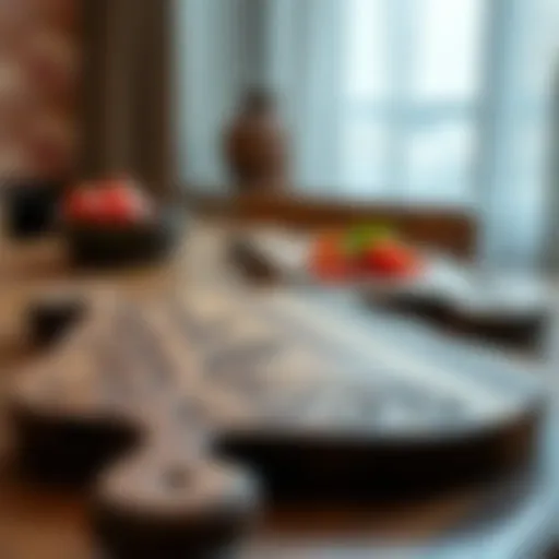 Artisan Craftsmanship in Wooden Salad Boards Artisan wooden salad board with intricate designs