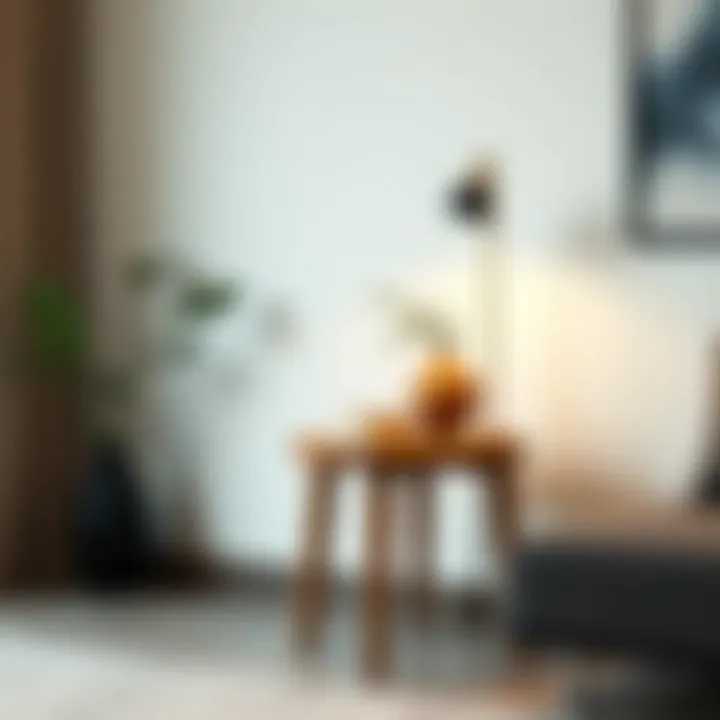 Contemporary Wooden Side Table Contemporary wooden side table with modern aesthetics