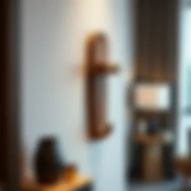 Elegant Wooden Wall Hook Elegant wooden wall hook displaying modern decor
