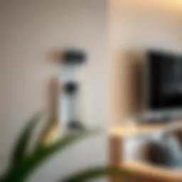 Sleek adhesive cable organizer mounted on a wall