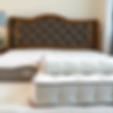 Different types of mattress protectors displayed on a soft background