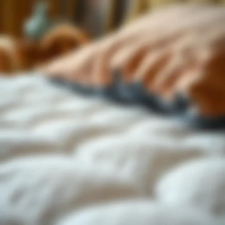 A close-up of high-quality materials used in mattress covers
