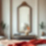 Elegant bedroom mirror design enhancing space