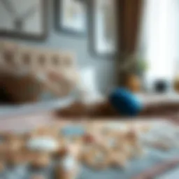 Elegant embroidery patterns for bedroom decor