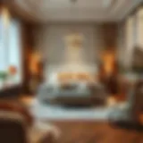 Luxurious bedroom set showcasing comfort and style