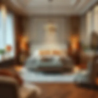 Luxurious bedroom set showcasing comfort and style