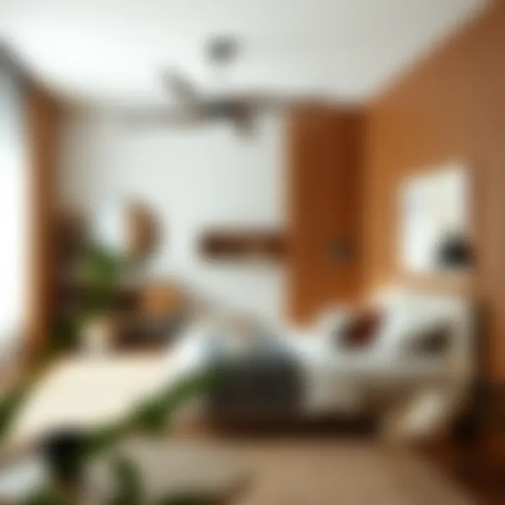 Trendy bedroom design incorporating sustainable elements