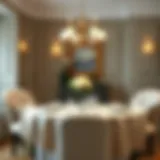 Sophisticated Dining with Elegant Round Tablecloth Elegant round tablecloth in a sophisticated dining setting