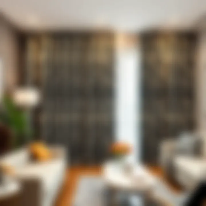 Affordable zebra curtains displayed in a stylish interior